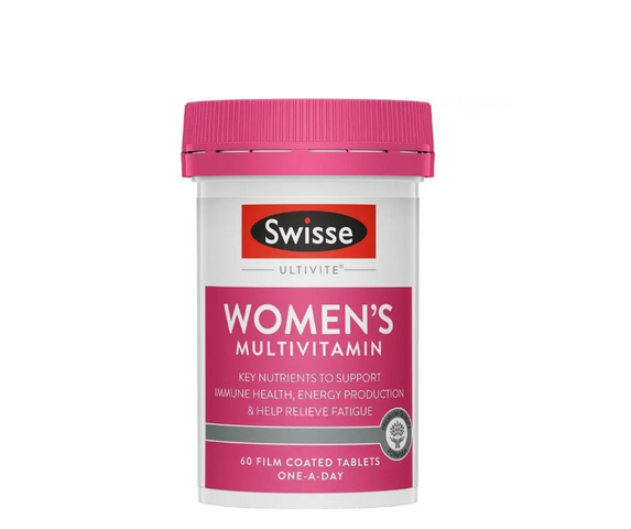 Viên Uống Swisse Women’s Multivitamin 60 Viên - Bổ Sung Vitamin và Khoáng Chất Cho Phụ Nữ - Hỗ Trợ Năng Lượng, Làm Đẹp, Sức Khỏe