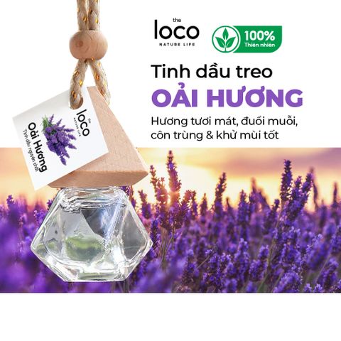Tinh Dầu Oải Hương The Loco Home 8ml - Tinh Dầu Treo Xe Hơi, Tủ Quần Áo, Thư Giãn Tâm Hồn, Hương Thơm Tự Nhiên Chất Lượng Cao