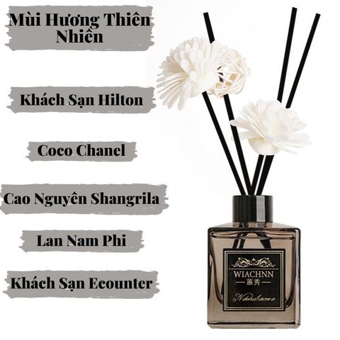 Tinh Dầu Thơm Tự Nhiên 50ml W.IACHNN - Nước Hoa Cao Cấp Khuếch Tán Gỗ, Khử Mùi, Tạo Không Gian Thoải Mái
