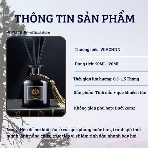 Tinh Dầu Thơm Phòng Khách Sạn W.IACHNN 100ml - Nước Hoa Que Gỗ Tự Khuếch Tán, Khử Mùi Không Khí, Thư Giãn, Chất Lượng Cao