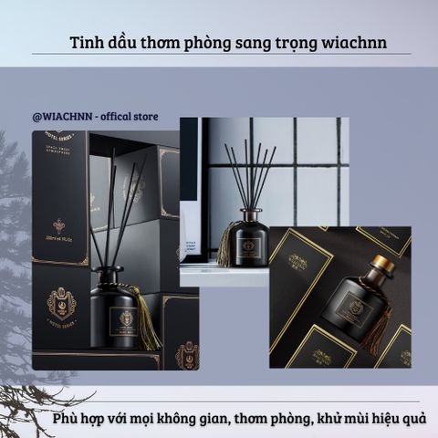 Tinh Dầu Thơm Phòng Khách Sạn W.IACHNN 100ml - Nước Hoa Que Gỗ Tự Khuếch Tán, Khử Mùi Không Khí, Thư Giãn, Chất Lượng Cao