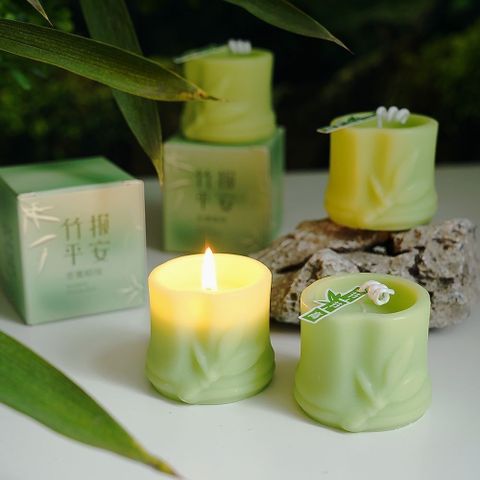 Nến thơm bamboo cao cấp - Nến xông phòng hỗ trợ ngủ, giảm căng thẳng, tạo không gian thơm tho và ấm cúng