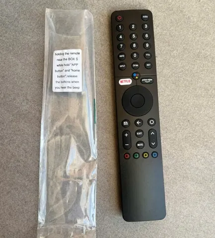 Điều khiển Remote giọng nói VOICE TIVI XIAOMI DÀI 1 nút trắng PHÍM ÊM NHẠY HÀNG MỚI+TẶNG PIN