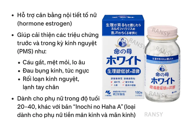 Viên uống Kobayashi 360 viên - Thực phẩm chức năng hỗ trợ cân bằng nội tiết tố nữ và điều hòa kinh nguyệt - Sản phẩm Nhật Bản
