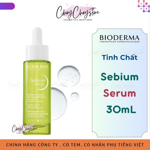 Tinh Chất Bioderma Sebium Serum 30mL - Giảm Mụn, Ngừa Thâm, Cải Thiện Da Dầu - Sản Phẩm Chăm Sóc Da Từ Pháp