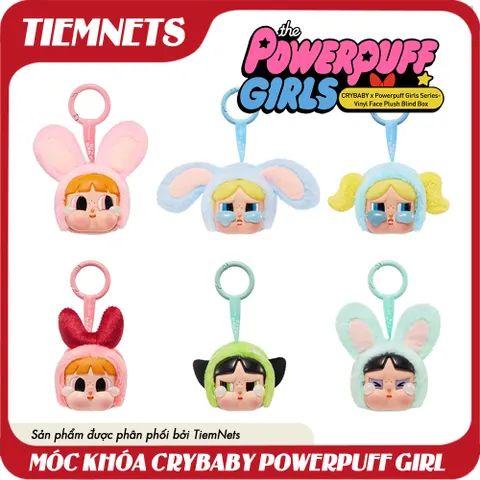 Móc Khóa Crybaby - Hộp Blind Box Nhân Vật Powerpuff Girls Ngẫu Nhiên, Quà Tặng Dễ Thương Cho Fan Bộ Phim Hoạt Hình