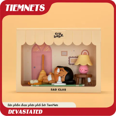 Bộ Mô Hình Blind Box Crybaby Sad Club - 9 Nhân Vật Độc Đáo, Bao Gồm Thông Điệp Xuyên Thấu, Đồ Chơi PVC/ABS cao cấp