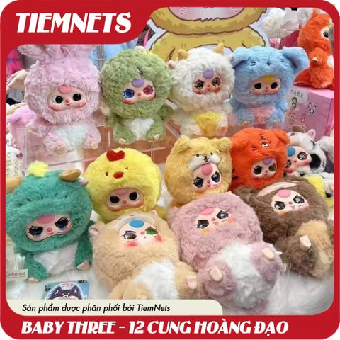 MÔ HÌNH BLIND BOX BABY THREE 12 CON GIÁP PLUSH DOLL - CHÍNH HÃNG DOUMI