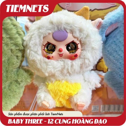 MÔ HÌNH BLIND BOX BABY THREE 12 CON GIÁP PLUSH DOLL - CHÍNH HÃNG DOUMI