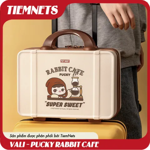 Vali Pucky Rabbit Cafe Siêu Ngọt - Đồ Chơi Designer - Quà Tặng Popmart Dễ Thương для Trẻ Em