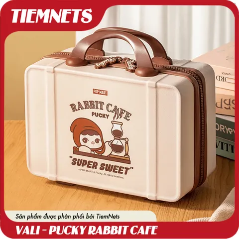Vali Pucky Rabbit Cafe Siêu Ngọt - Đồ Chơi Designer - Quà Tặng Popmart Dễ Thương для Trẻ Em