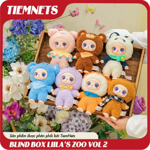 Mô Hình Blind Box Liila's Zoo Vol 2 - Búp Bê Nhồi Bông - Bộ 7 Nhân Vật Khác Nhau, Bảo Đảm Nhận Nhân Vật Secret Hiếm 1:96