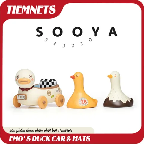Mô Hình Xe Vịt Emo's Duck Car & Mũ Nam Châm - Quà Tặng Nghệ Thuật SooyaStudio 2025 Solo Exhibition