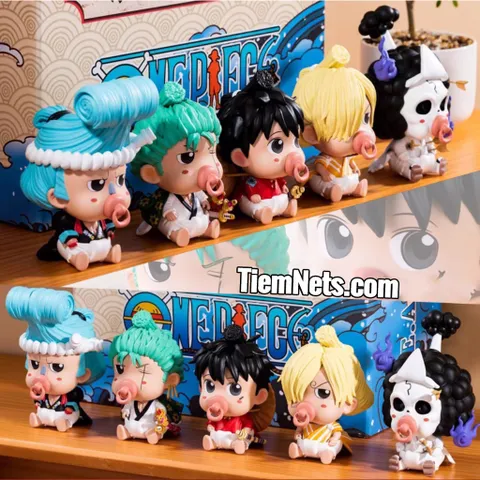 Bộ Mô Hình Baby One Piece - Sưu Tầm Nhân Vật Luffy, Sanji, Zoro, Franky, Brook - Đồ Chơi Trẻ Em Chất Lượng Cao 10cm
