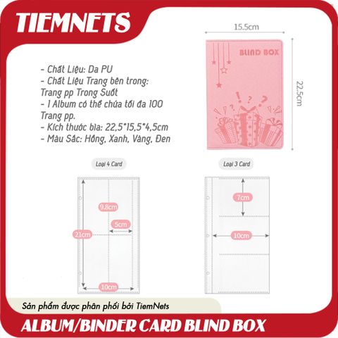 Album Bảo Quản Card Blind Box PU Chất Liệu Sang Trọng - Giải Pháp Sưu Tầm cho Các Fan Figure & POPCard