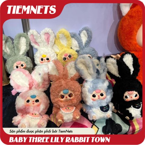 Bộ Mô Hình Blind Box Baby Three Lily Rabbit Town - Đồ Chơi Búp Bê Nhân Vật Dễ Thương, Quà Tặng Trẻ Em
