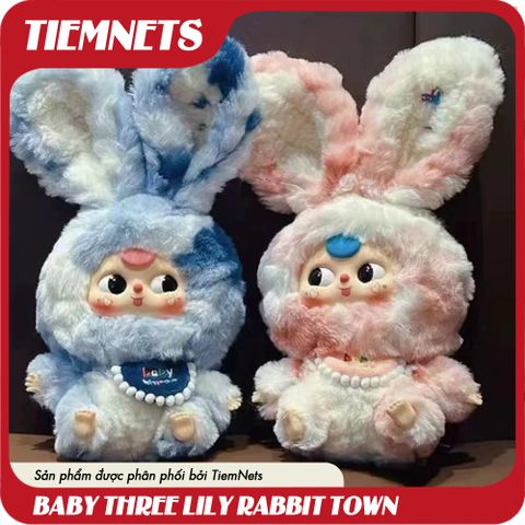 Bộ Mô Hình Blind Box Baby Three Lily Rabbit Town - Đồ Chơi Búp Bê Nhân Vật Dễ Thương, Quà Tặng Trẻ Em