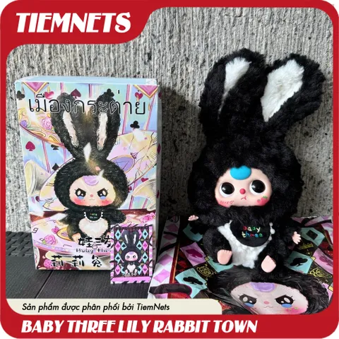 Bộ Mô Hình Blind Box Baby Three Lily Rabbit Town - Đồ Chơi Búp Bê Nhân Vật Dễ Thương, Quà Tặng Trẻ Em
