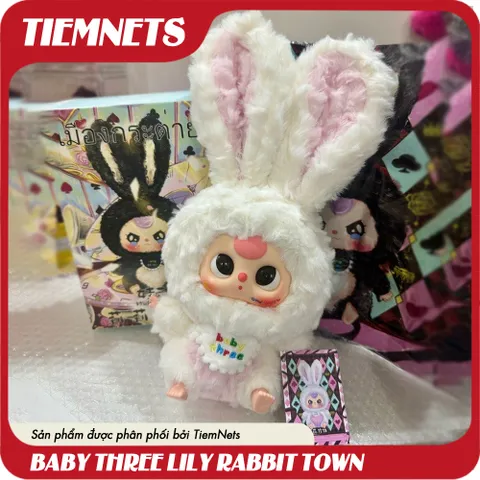 Bộ Mô Hình Blind Box Baby Three Lily Rabbit Town - Đồ Chơi Búp Bê Nhân Vật Dễ Thương, Quà Tặng Trẻ Em