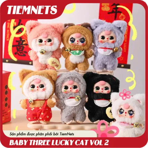MÔ HÌNH BLIND BOX BABY THREE MÈO TỶ PHÚ - BILLIONAIRE CAT - REALLY LOVE YOU