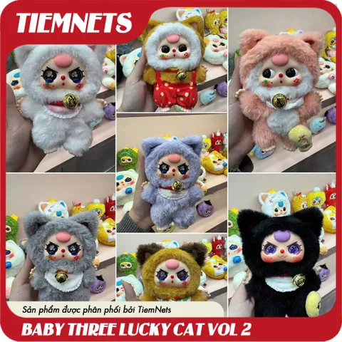 MÔ HÌNH BLIND BOX BABY THREE MÈO TỶ PHÚ - BILLIONAIRE CAT - REALLY LOVE YOU
