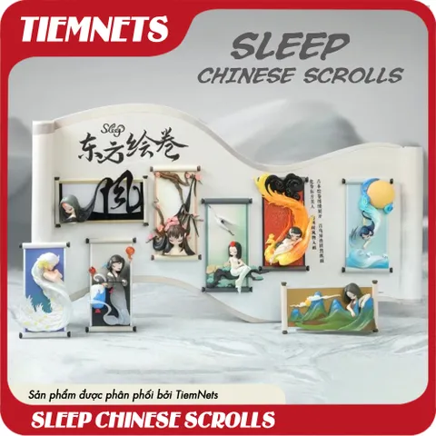 Bộ Mô Hình Blind Box Sleep Chinese Scrolls - 10 Nhân Vật PVC/ABS Cao 15cm - Quà Tặng Fan Arttoys Chính Hãng 52Toys