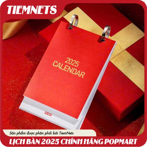 LỊCH ĐỂ BÀN - LÌ XÌ - BÀI TÂY POPMART 2025 ẤT TỴ