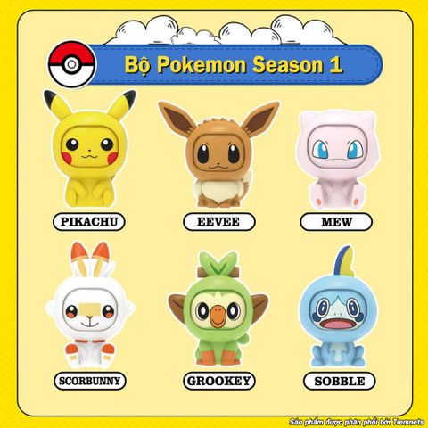Mô Hình Pokemon Lật Mặt Siêu Cute - Bộ 3 Phiên Bản Phát Hành, Figure PVC/ABS, Cao 5-7cm, Quà Tặng Fan Pokemon