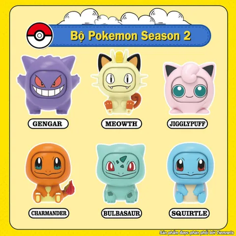Mô Hình Pokemon Lật Mặt Siêu Cute - Bộ 3 Phiên Bản Phát Hành, Figure PVC/ABS, Cao 5-7cm, Quà Tặng Fan Pokemon