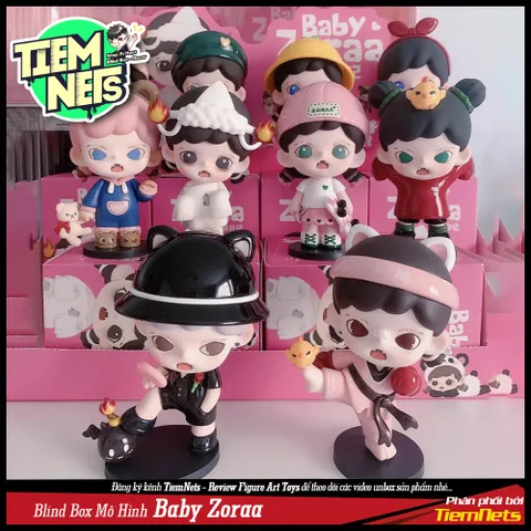 Bộ Mô Hình Blind Box Zoraa Mischief Diary - 10 Nhân Vật Chibi Cute, Kungfu Baby và The Godfather - Quà Tặng Thú Vị cho Trẻ Em