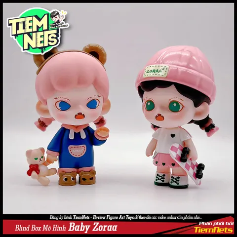 Bộ Mô Hình Blind Box Zoraa Mischief Diary - 10 Nhân Vật Chibi Cute, Kungfu Baby và The Godfather - Quà Tặng Thú Vị cho Trẻ Em