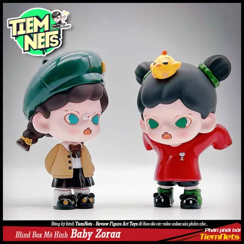 Bộ Mô Hình Blind Box Zoraa Mischief Diary - 10 Nhân Vật Chibi Cute, Kungfu Baby và The Godfather - Quà Tặng Thú Vị cho Trẻ Em