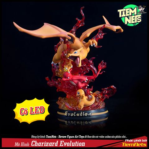 MÔ HÌNH POKEMON CHARIZARD EVOLUTION