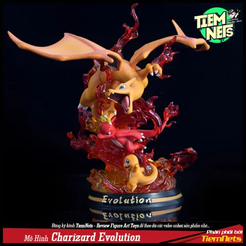 MÔ HÌNH POKEMON CHARIZARD EVOLUTION