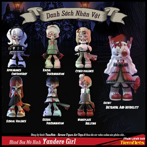 MÔ HÌNH BLIND BOX YANDERE GIRL - YANDERE CAMPUS