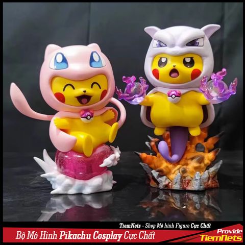 Bộ Mô Hình Pokemon Pikachu Cosplay Full Box