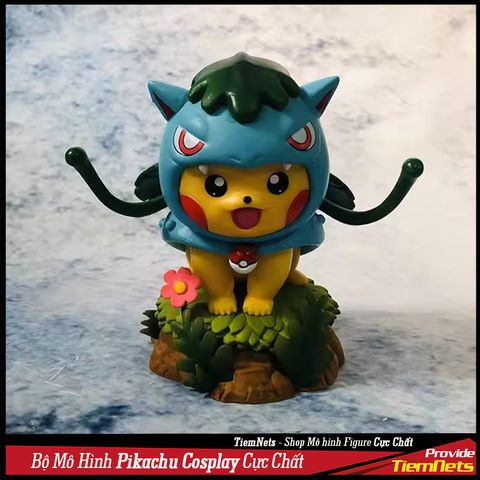 Bộ Mô Hình Pokemon Pikachu Cosplay Full Box