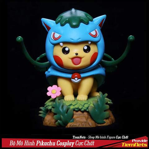 Bộ Mô Hình Pokemon Pikachu Cosplay Full Box