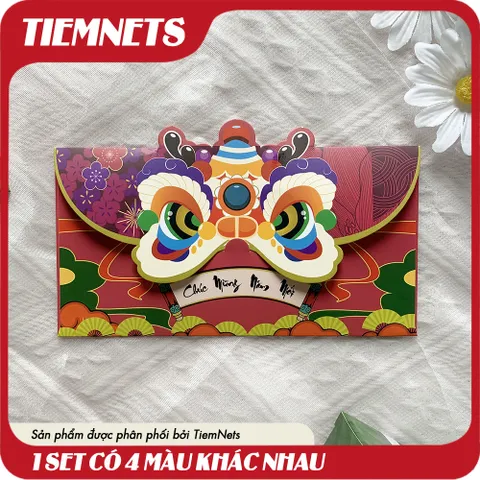 Bộ 4 Lì Xì Màu Sắc Tươi Tắn - Gift Tặng Ngày Tết Ý Nghĩa, Siêu Xinh Cực Đẹp
