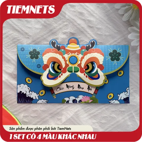 Bộ 4 Lì Xì Màu Sắc Tươi Tắn - Gift Tặng Ngày Tết Ý Nghĩa, Siêu Xinh Cực Đẹp