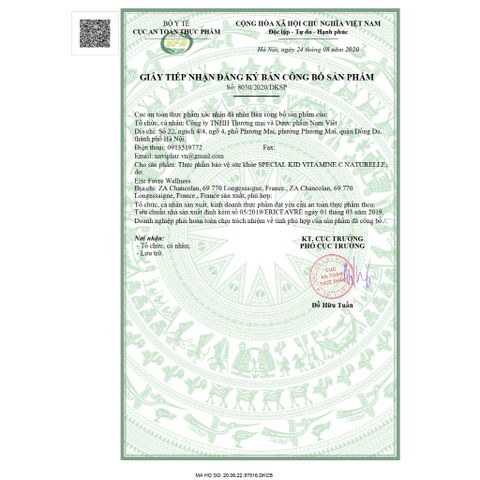 Siro Bổ Sung Vitamin C Tự Nhiên Special Kid 125ml - Tăng Đề Kháng Cho Bé, Hỗ Trợ Bảo Vệ Thành Mạch Màu, Vị Dứa Ngon Miệng