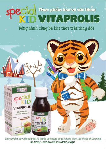 Siro Special Kid Vitaprolis 125ml - Tăng cường sức đề kháng và hỗ trợ chống viêm đường hô hấp cho trẻ em hiệu quả.