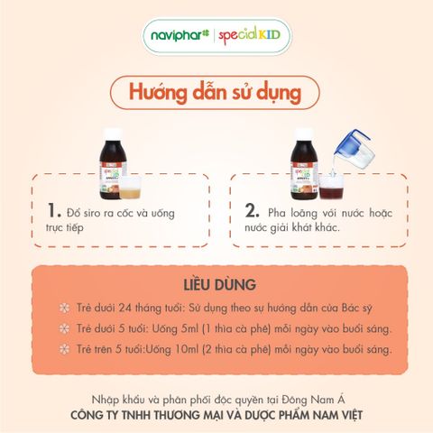 Siro Special Kid Appetit + 125ml - Kích thích thèm ăn và hỗ trợ tiêu hóa cho trẻ, siro dinh dưỡng tự nhiên an toàn cho bé.