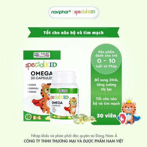 Viên nang Special Kid Omega Capsules - Hỗ trợ tăng khả năng tập trung, thị lực cho trẻ - 30/60 viên