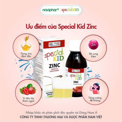 Siro Special Kid Zinc 125ml - Tăng Cường Đề Kháng, Hỗ Trợ Trẻ Biếng Ăn, Tiêu Chảy - Dinh Dưỡng Thiết Yếu Cho Trẻ Em