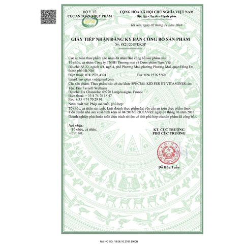 Siro Bổ Sung Sắt Special Kid Fer Et Vitamines 125ml - Giúp Phòng Ngừa Thiếu Máu Cho Trẻ Em, Dinh Dưỡng An Toàn, Hương Vị Dễ Uống