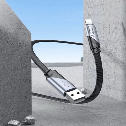 Cáp Sạc Nhanh Hoco U119 lP 1.2m - Chống Đứt Gãy, Truyền Dữ Liệu 2.4A, Thiết Kế Hiện Đại, Chất Liệu Bền Chắc, Phụ Kiện Điện Tử Thú Vị