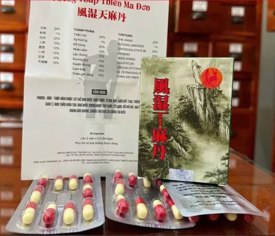 Phong Thấp Thiên Ma Đơn - Hỗ Trợ Giảm Đau Xương Khớp, Tê Mỏi Tay Chân - 30 Viên Thực Phẩm Chức Năng Từ Thiên Nhiên