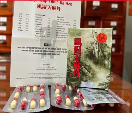 Phong Thấp Thiên Ma Đơn - Hỗ Trợ Giảm Đau Xương Khớp, Tê Mỏi Tay Chân - 30 Viên Thực Phẩm Chức Năng Từ Thiên Nhiên