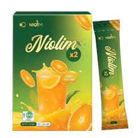 Siro Giảm Cân Niolim - Hỗ Trợ Giảm Béo, Đốt Cháy Mỡ Thừa, Thanh Lọc Cơ Thể - Hộp 15 Gói 20ml, Vị Cam Tự Nhiên